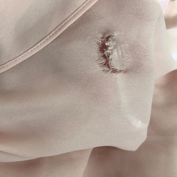 WAYF Penny One Shoulder Gown DAMAGED hem due to rolling rack never worn LARGE - Picture 3 of 7